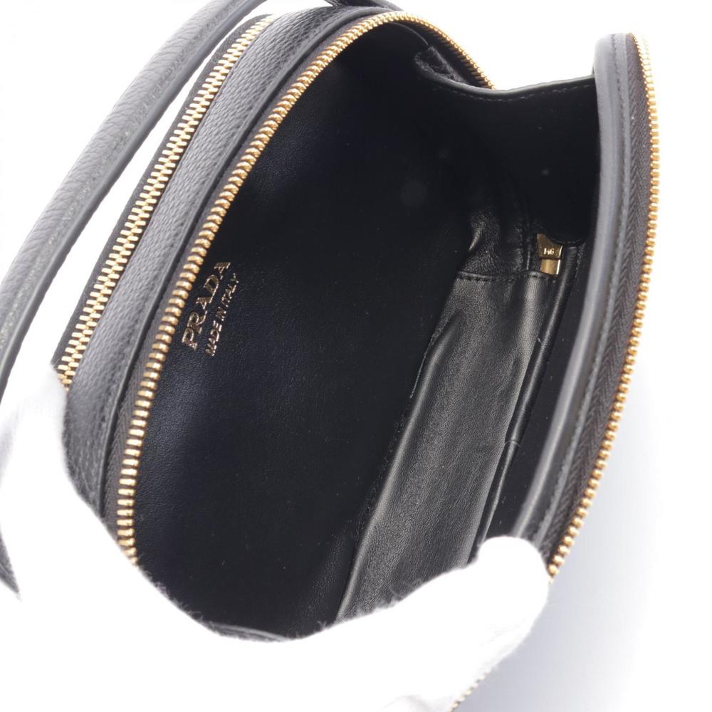 Prada Odette Handbag Leather Black - Picture 3 of 5
